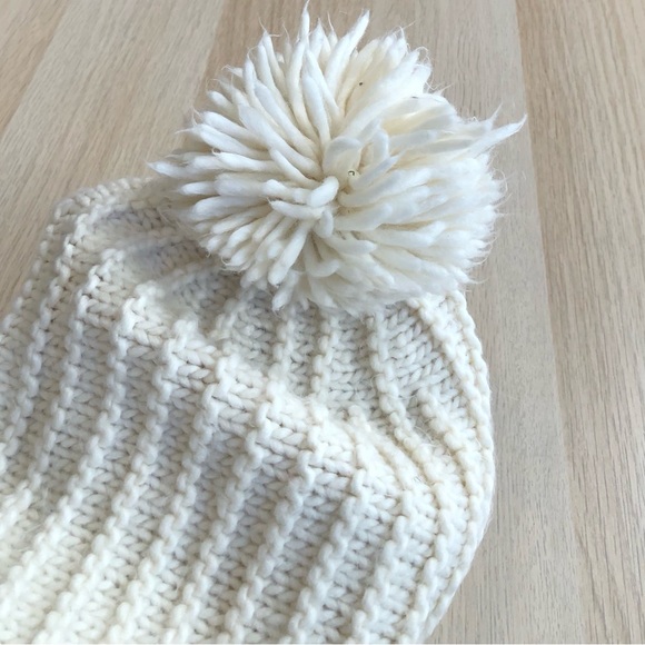 Zara Chunky Knit Pom Pom Hat Unisex Size M. - Picture 5 of 6
